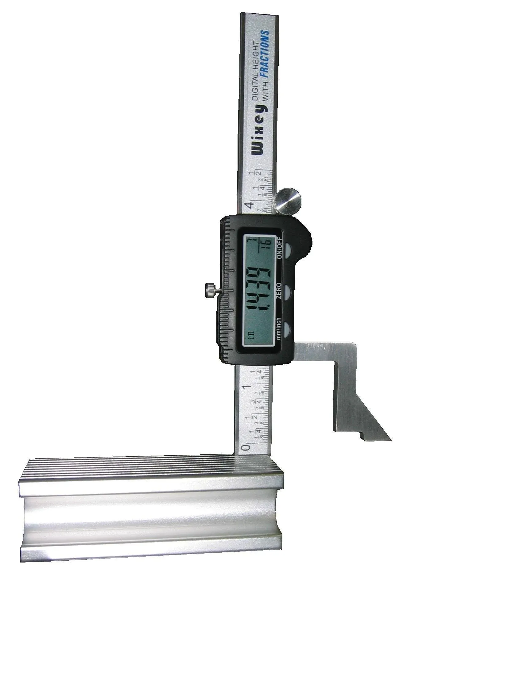 Wixey WR200 Digital Height Gauge with Fractions