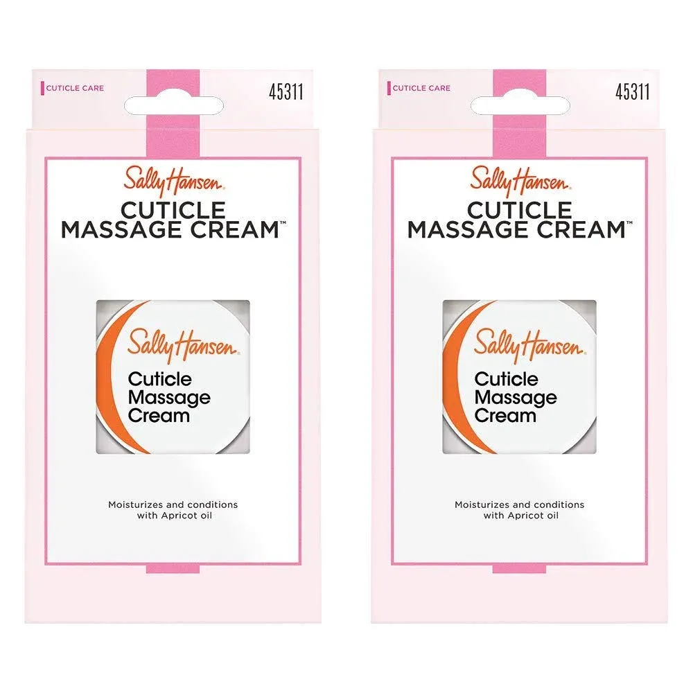 Cuticle Cream Sally Hansen Nail Treatment Massage Moisturizes Conditions 2 Count