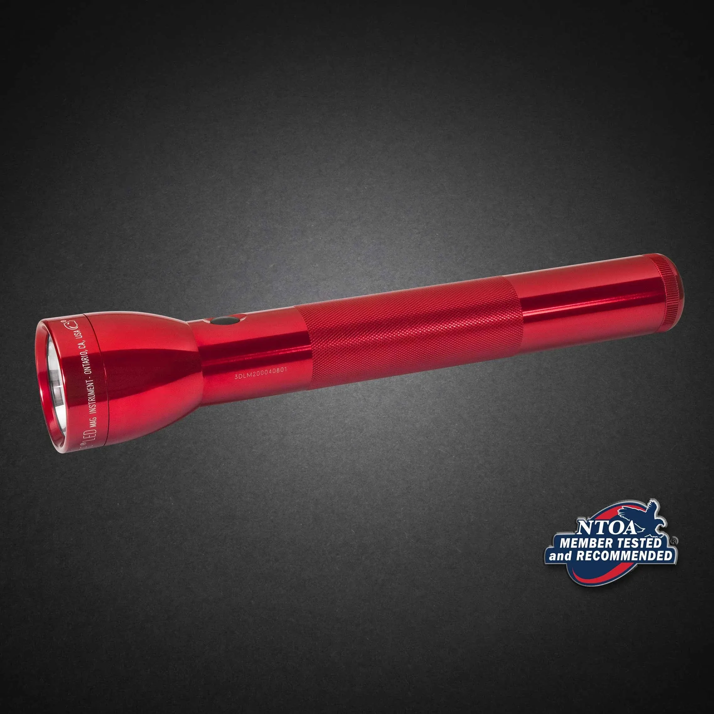 Maglite - ML300L 3-Cell D LED Flashlight Red Display Box