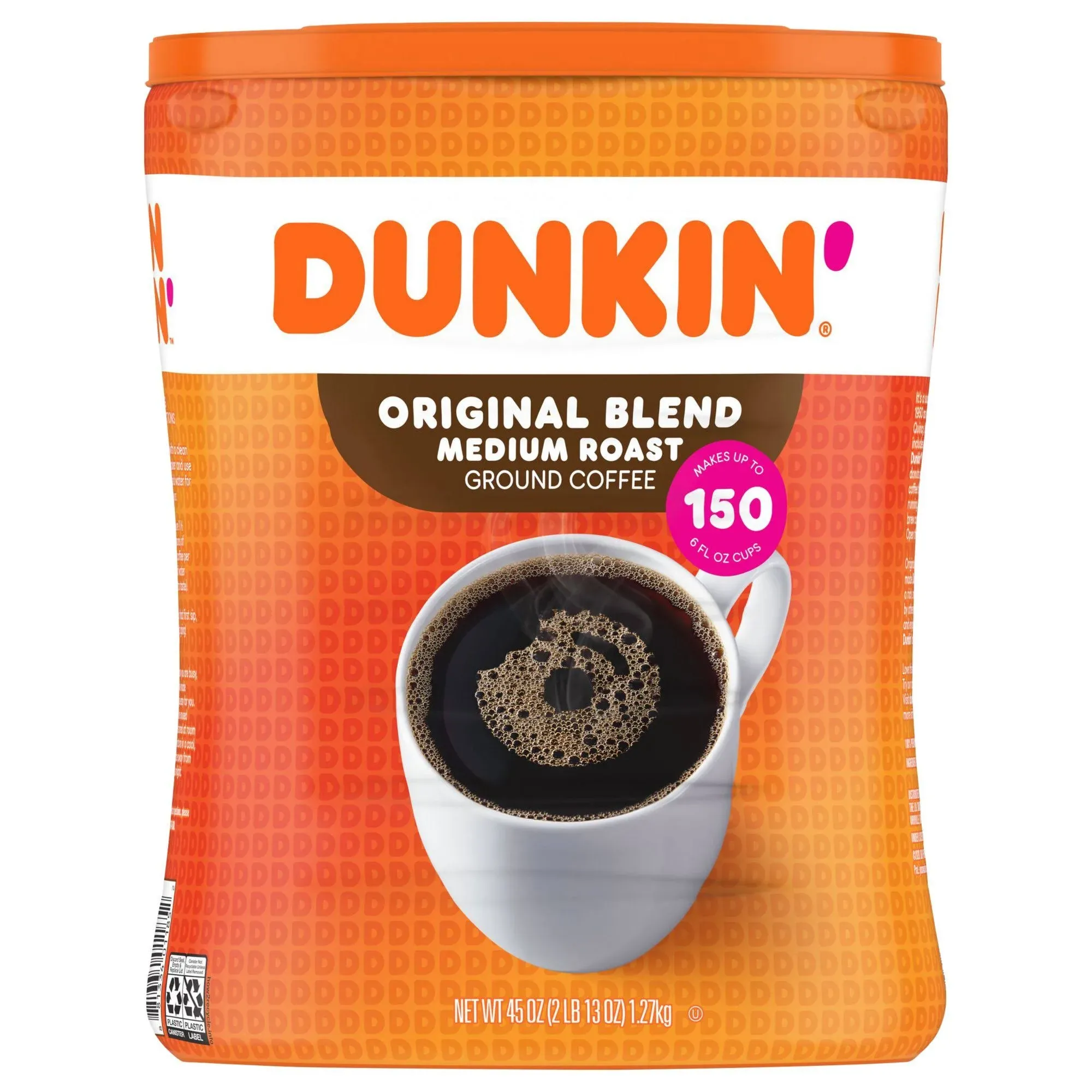 DUNKIN Donuts Original Blend Ground Coffee Medium Roast (45 OZ) BEST DEAL