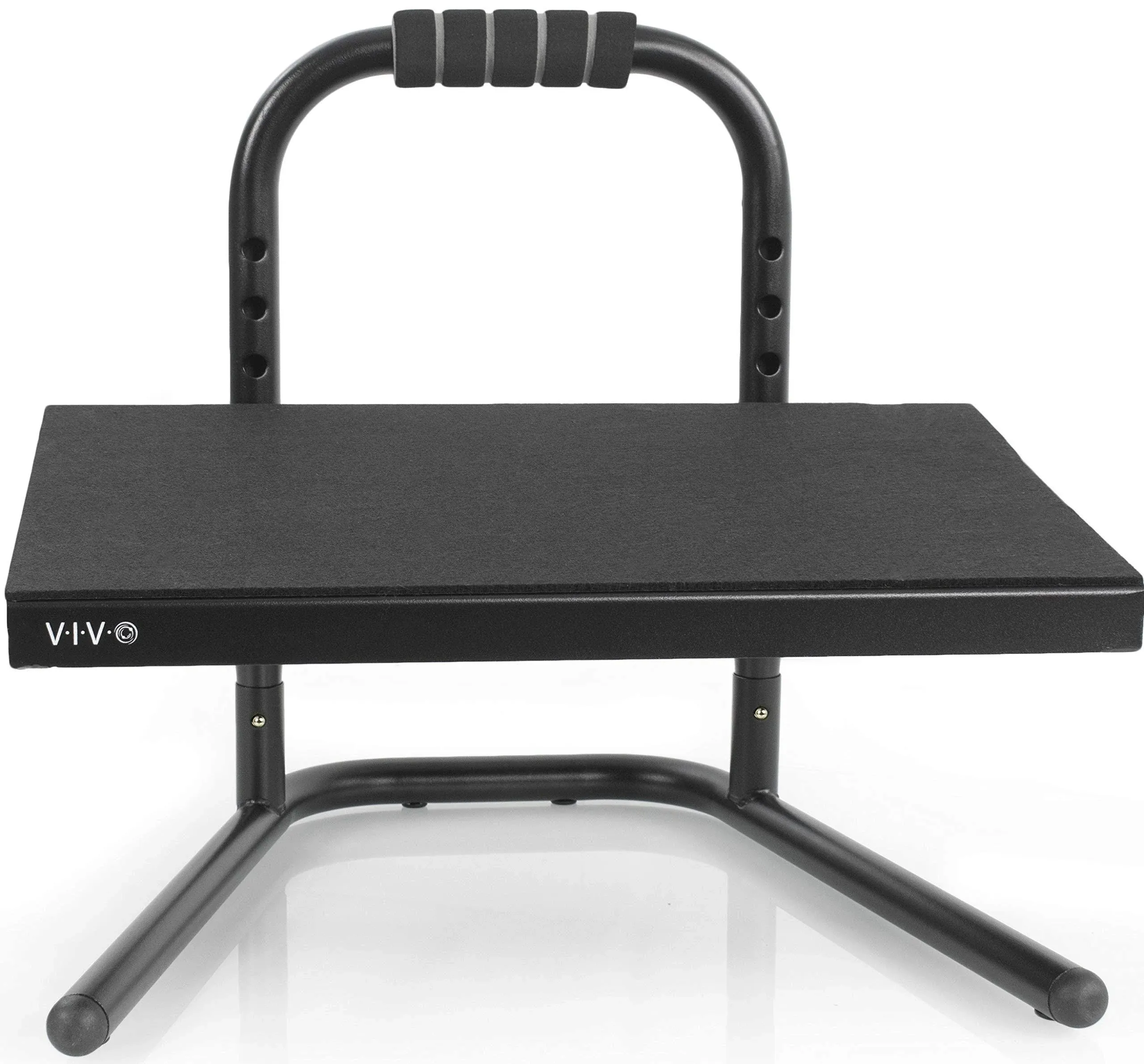 VIVO Black Ergonomic Height Adjustable Standing Foot Rest Relief Platform for Standing Desks STAND-FT01