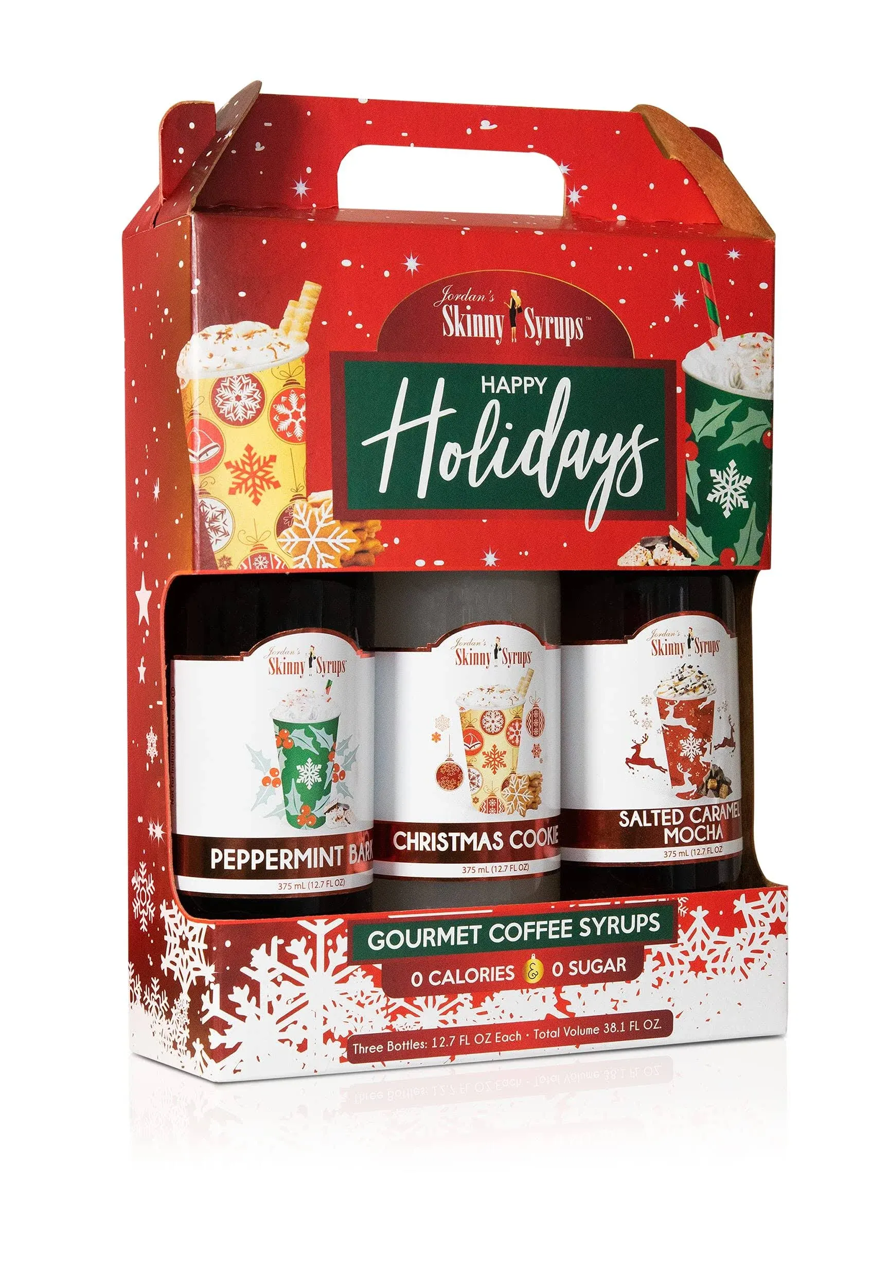 Jordan's Skinny Syrup Happy Holidays-Gourmet Coffee Syrups