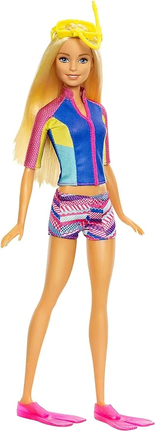 Barbie Dolphin Magic Snorkel Fun Friends Doll