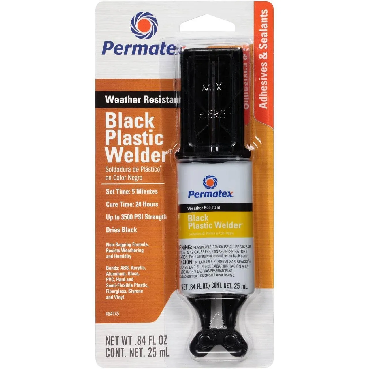 Permatex® Black Plastic Welder™ Epoxy - 0.84 oz.