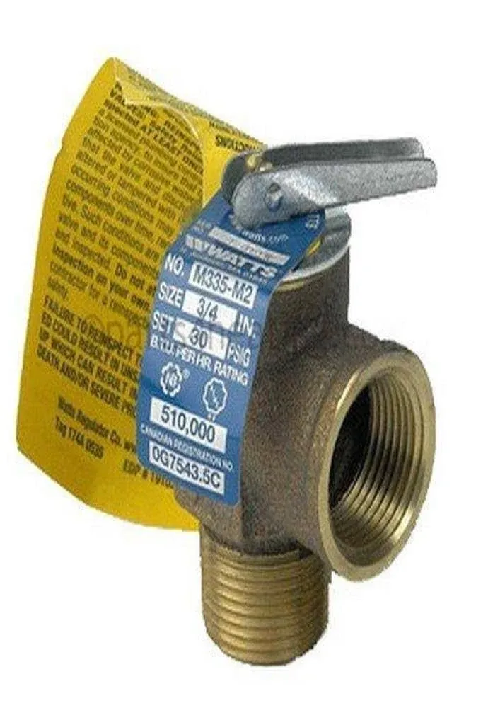 BOILER VALVE 3/4"""" MPT