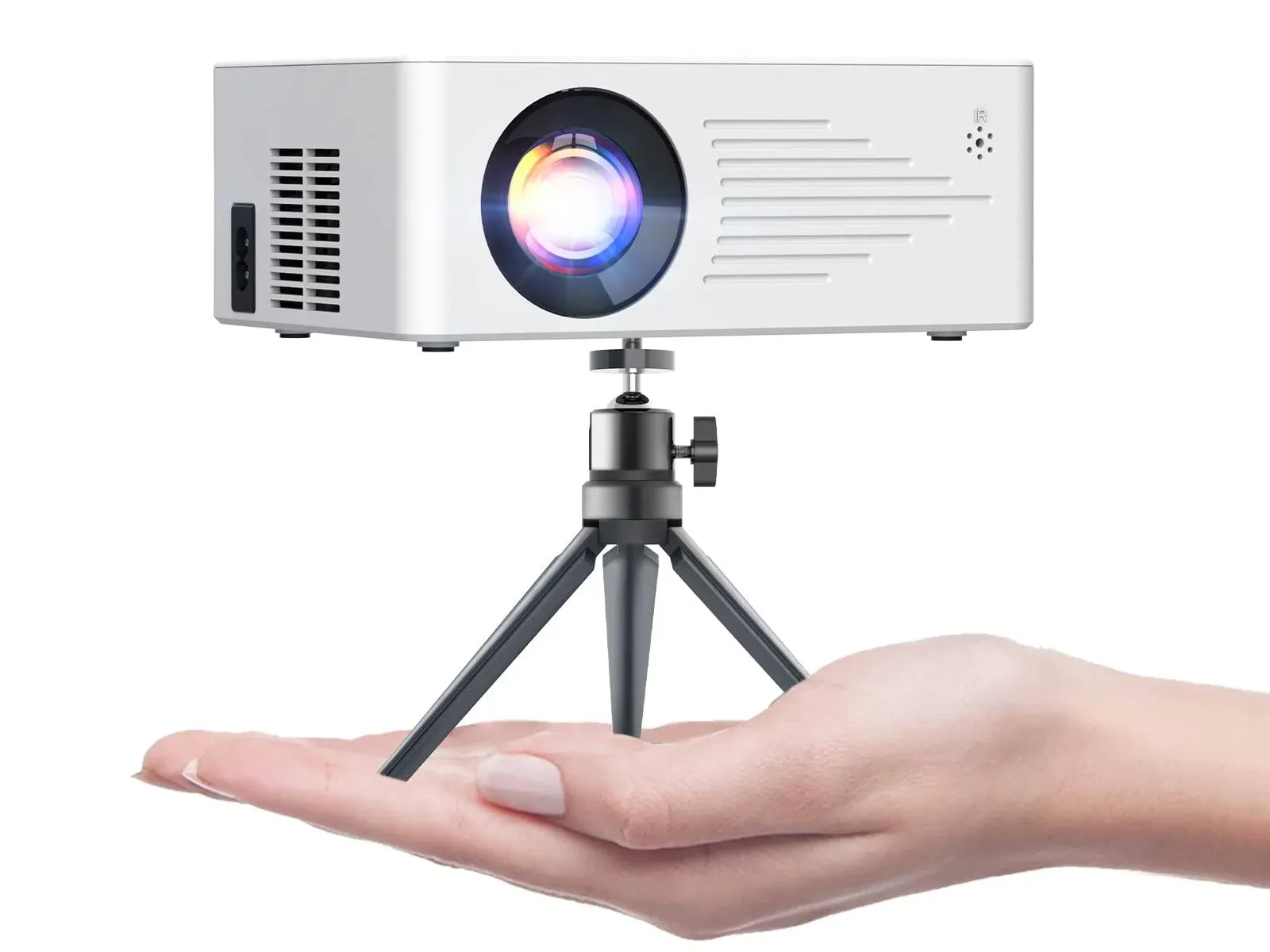 TMY Mini Projector for iPhone, Portable Projector with 5G WiFi and Bluetooth ...