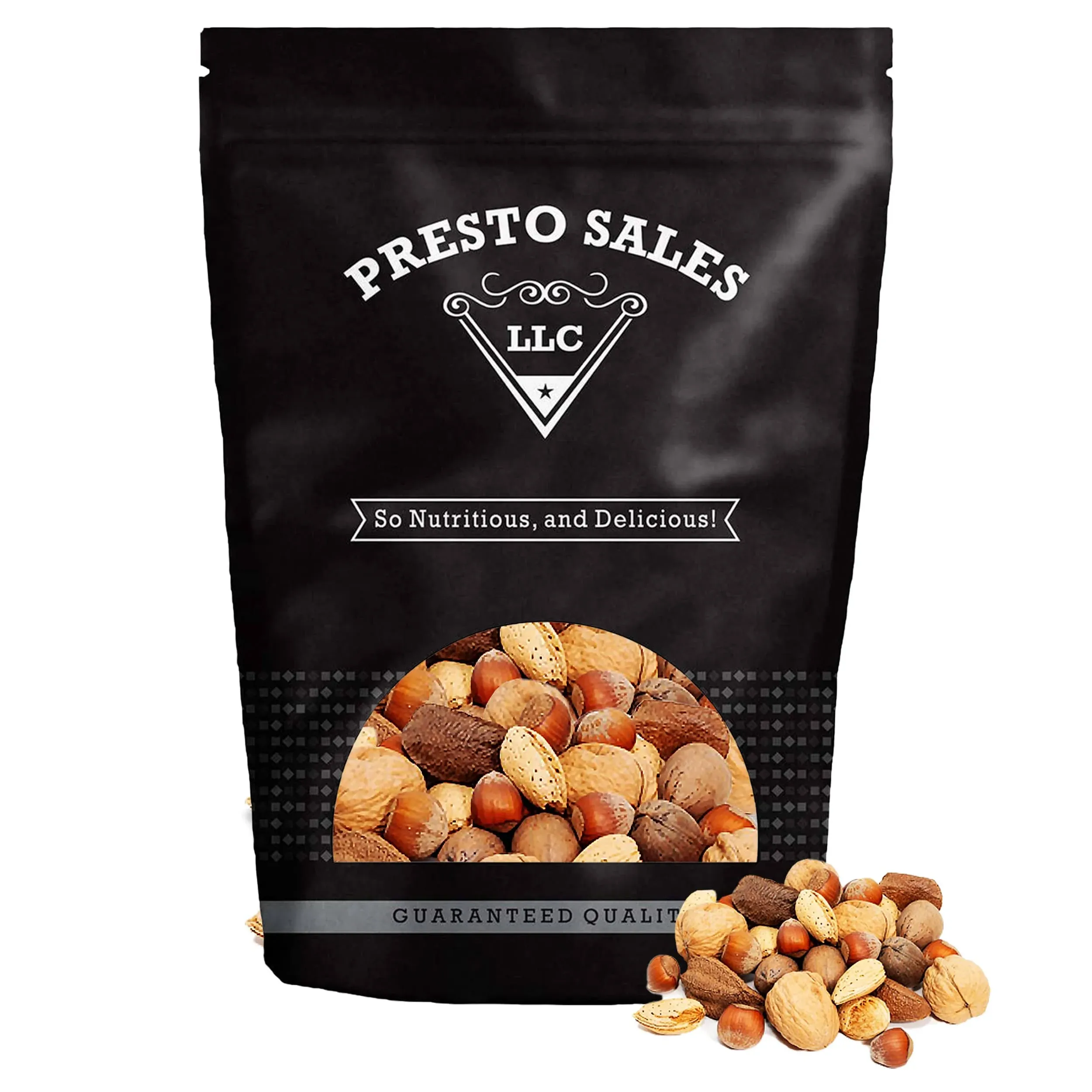 Presto Sales Mixed Nuts in Shell 16 oz | Brazil Nuts, Hazelnuts, Walnuts, Almonds ...