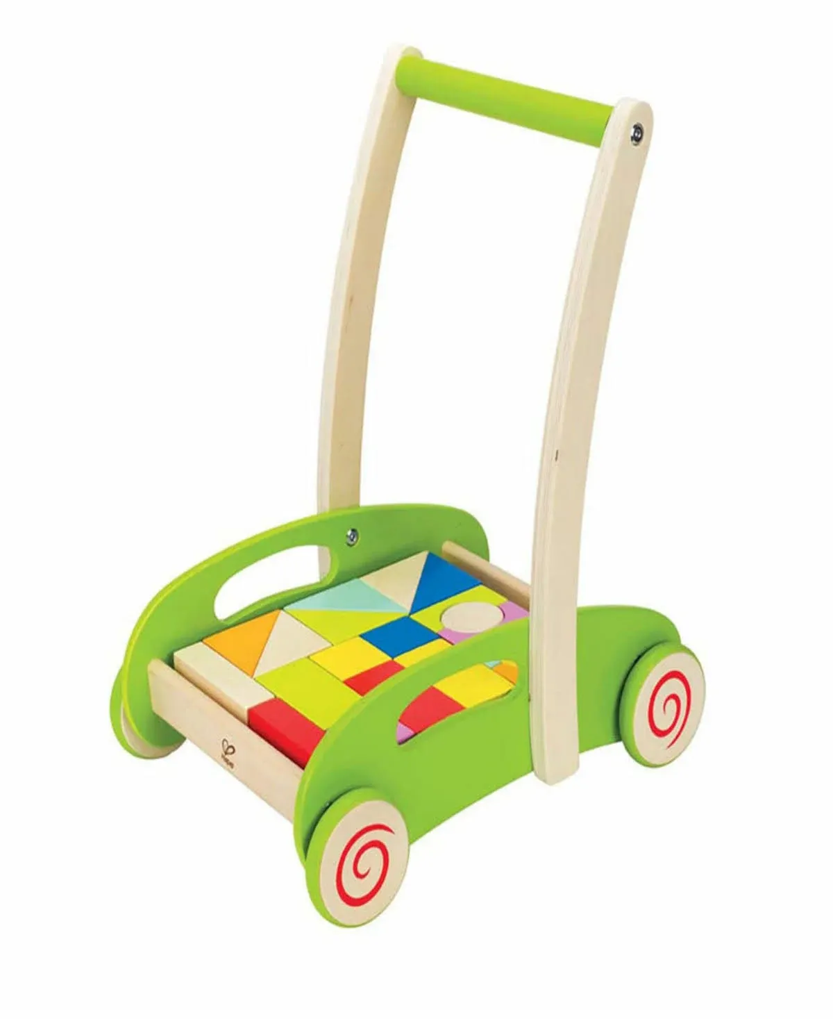 Hape - Block and Roll - Wooden block Activity Push Along Toy