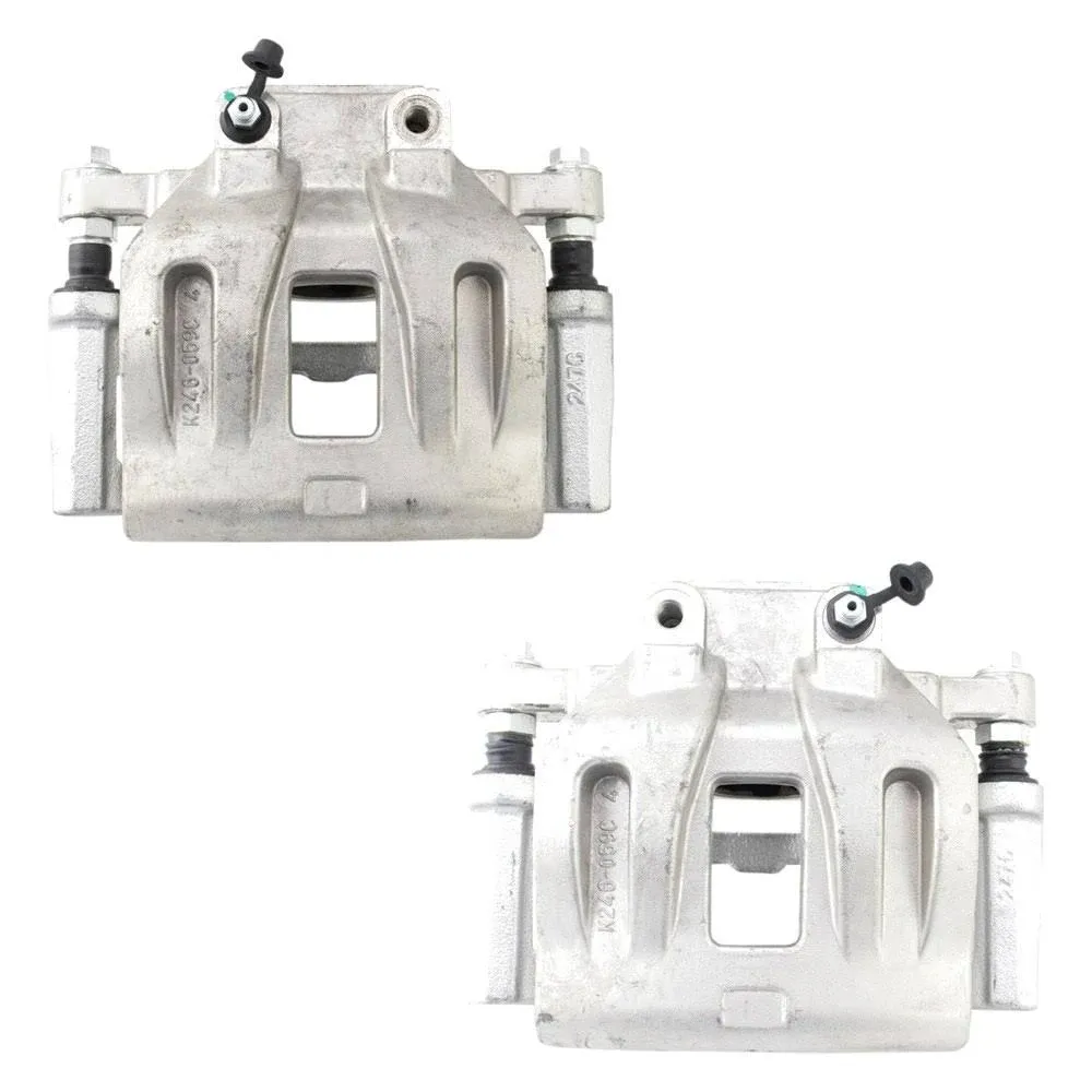 TRQ New Front Disc Brake Caliper w/Bracket & Hardware Pair for Chrysler Dodge ...