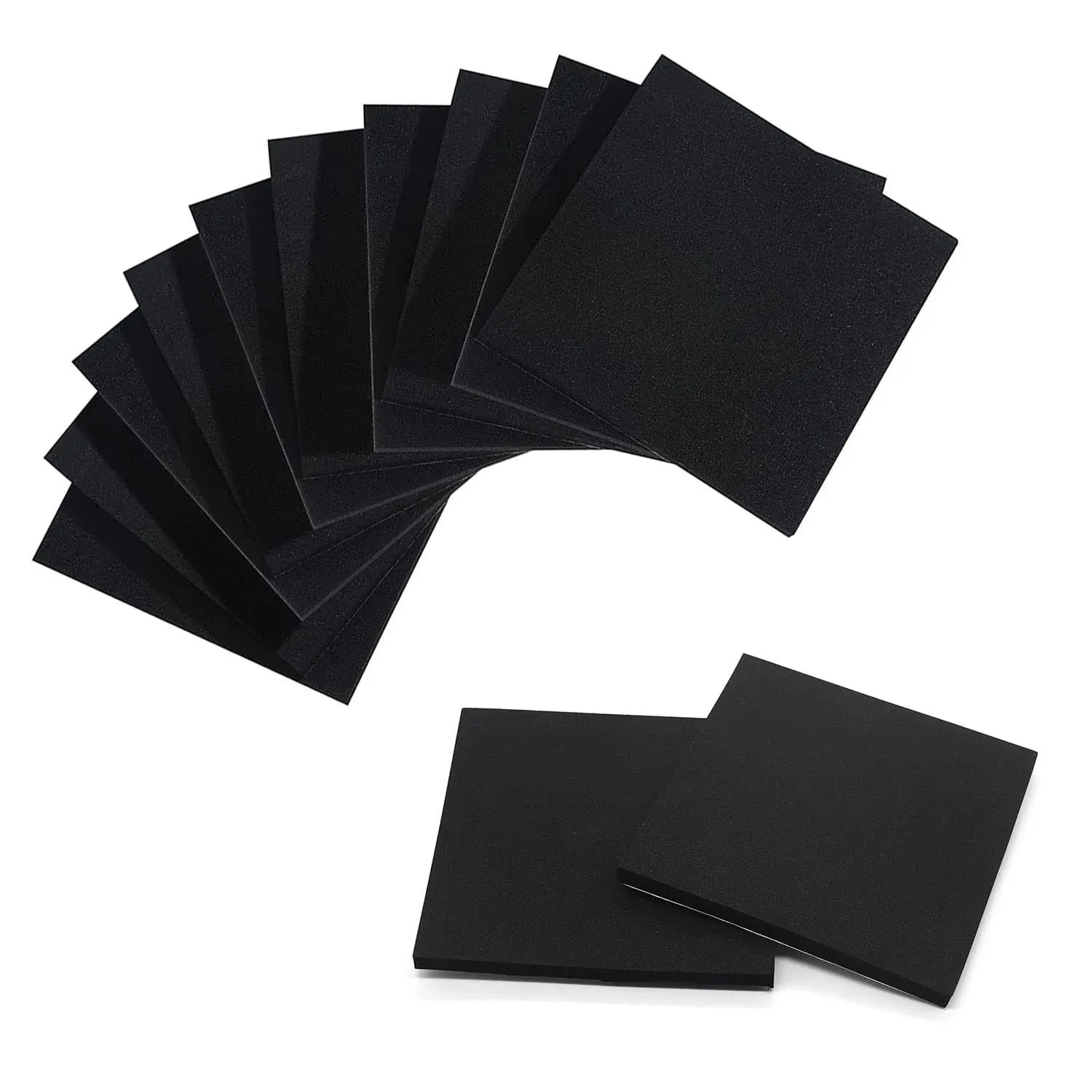 8 Pack Foam Padding Sheets Neoprene Insulation Foam, 4x4 Inch, 1/4 Inch Thick