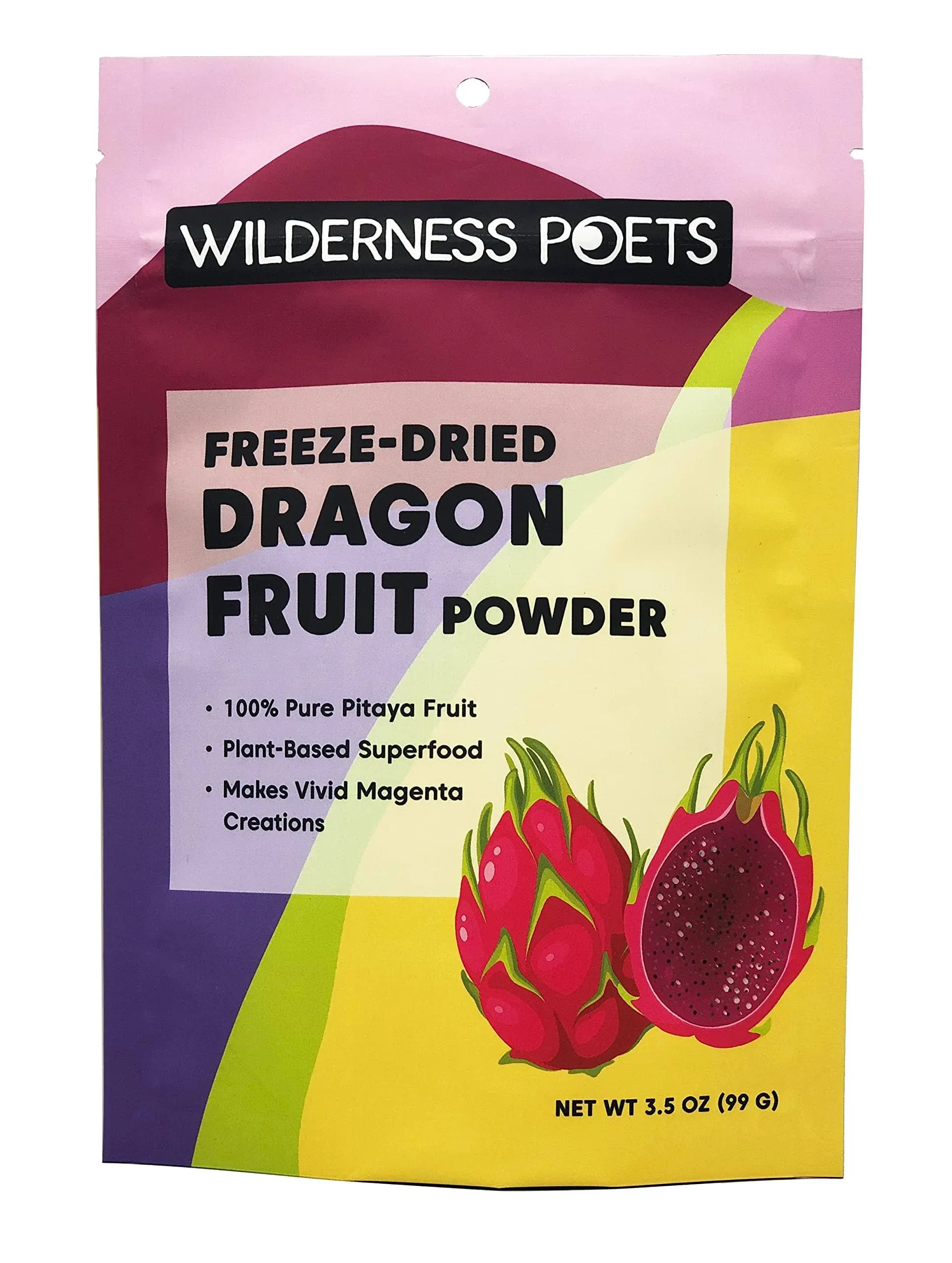 Wilderness Poets, Freeze Dried Dragon Fruit Powder, 3.5 oz (99 g)