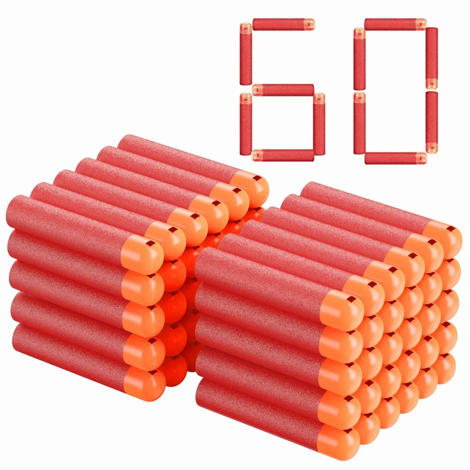 Airlab Mega Darts Refill Pack 60 Pcs Compatible Mega Bullets for Nerf N-Strike ...