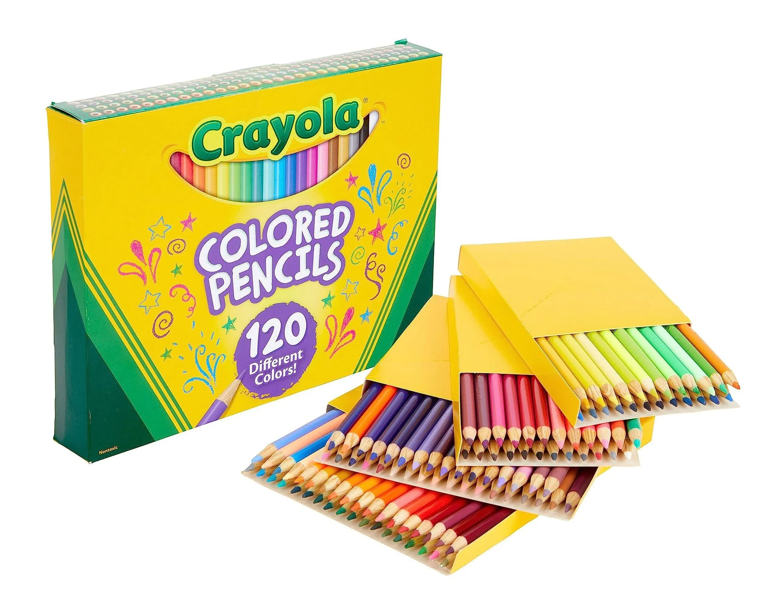 Crayola Colored Pencils No Repeat Colors 120Count Gift SAFE &amp; NONTOXIC