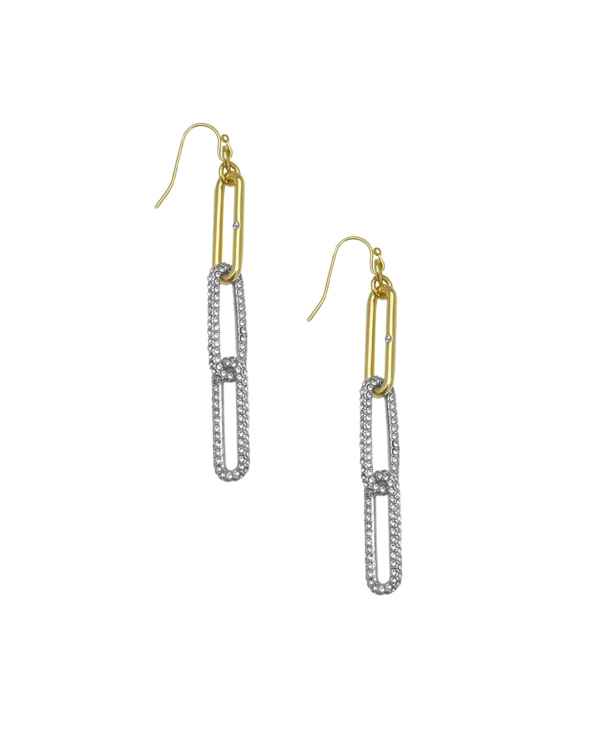 Vince Camuto Linear Link Earrings, Gold