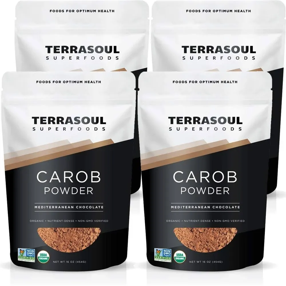 Terrasoul Superfoods Organic Carob Powder 4 Pounds