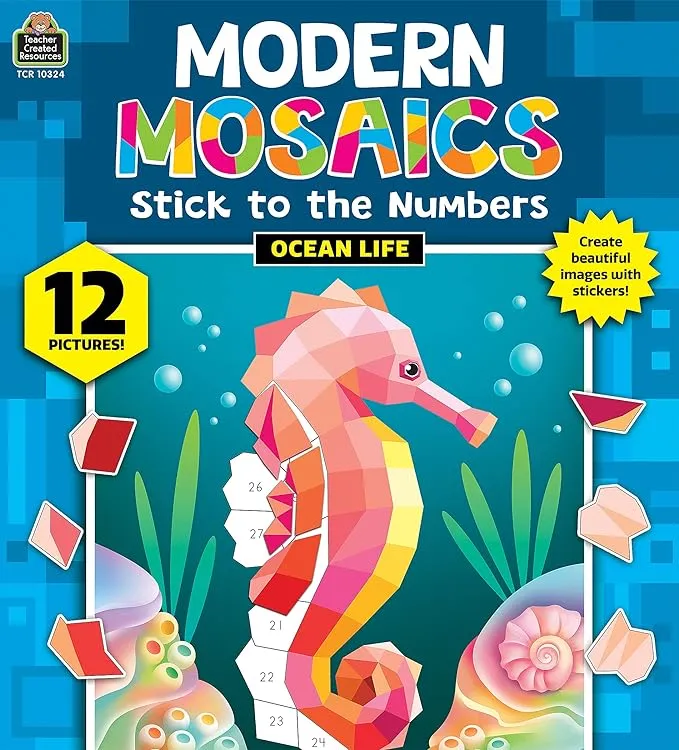 Ocean Life Modern Mosaics Stick to the Numbers