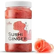 Fusion Select Sushi Ginger - Natural Sliced Gari Pickled Ginger for Sushi - N...