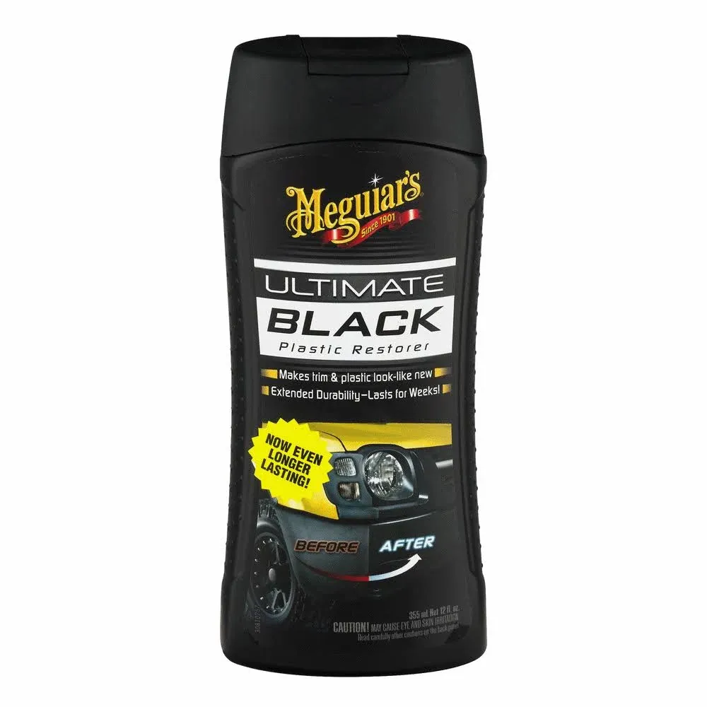 Meguiars Car Black Plastic Restorer Fluid 12 oz Ultimate Trim Protect Restore US