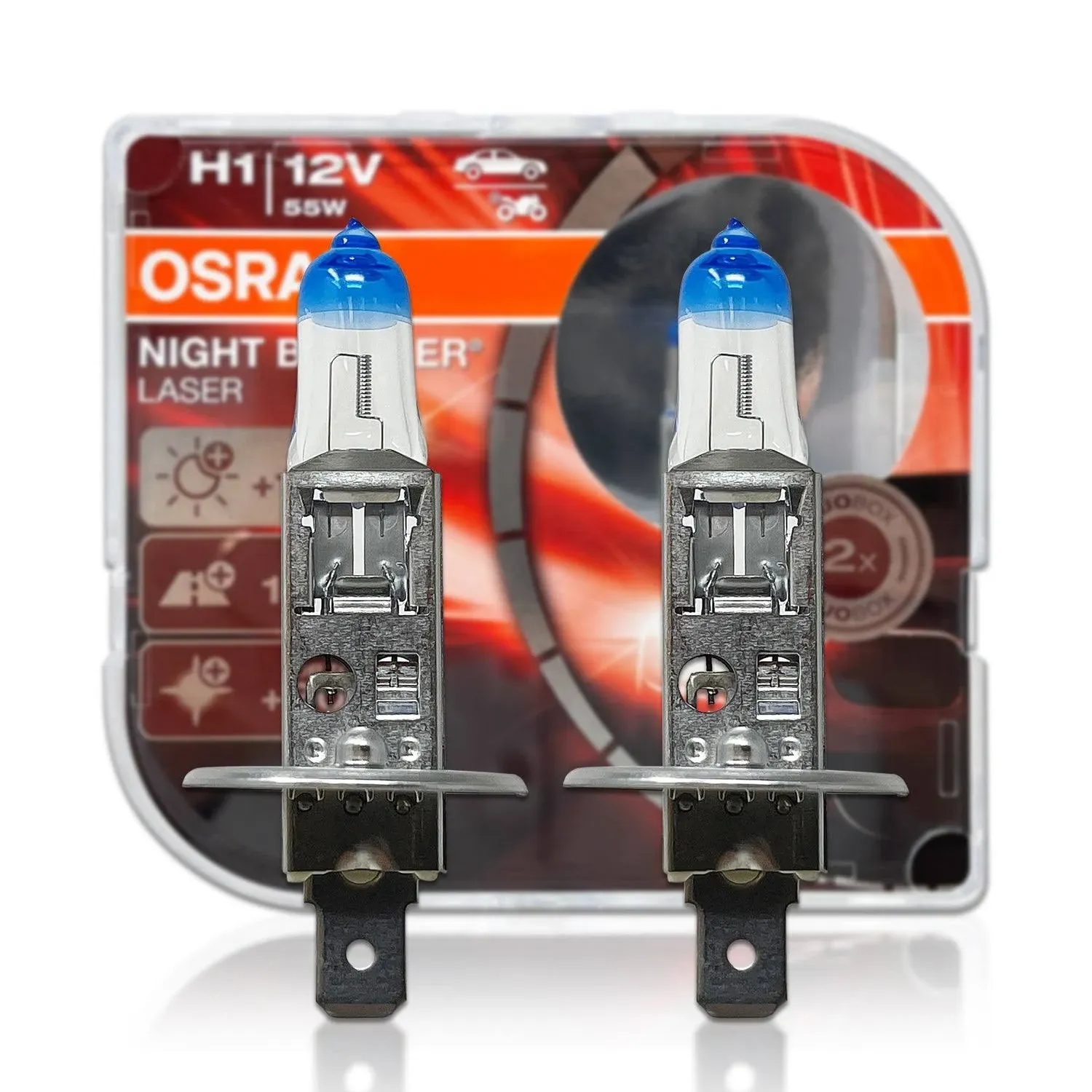 H1 - Osram 64150NL Night Breaker Laser Bulbs