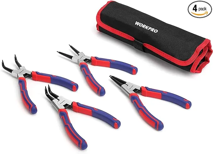 WORKPRO 4-Piece Snap Ring Pliers Set