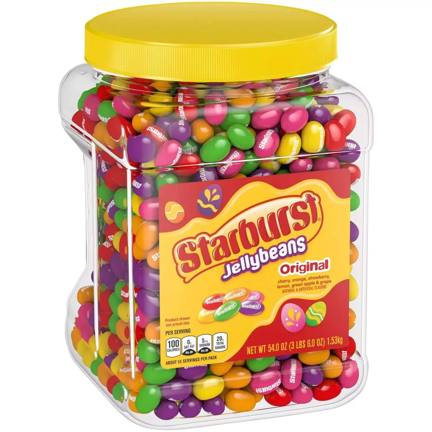 Starburst Jelly Beans Original Fruit Flavors Pantry-Size, 54 Ounce