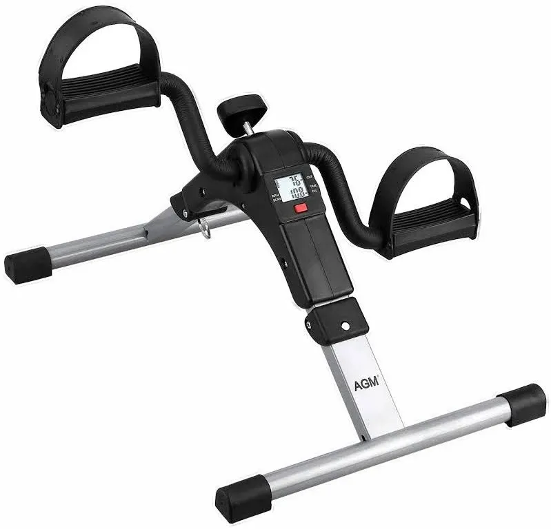 Folding Pedal Exerciser, Mini Exercise Bike Under Desk Bike Foot Pedal Exerci...