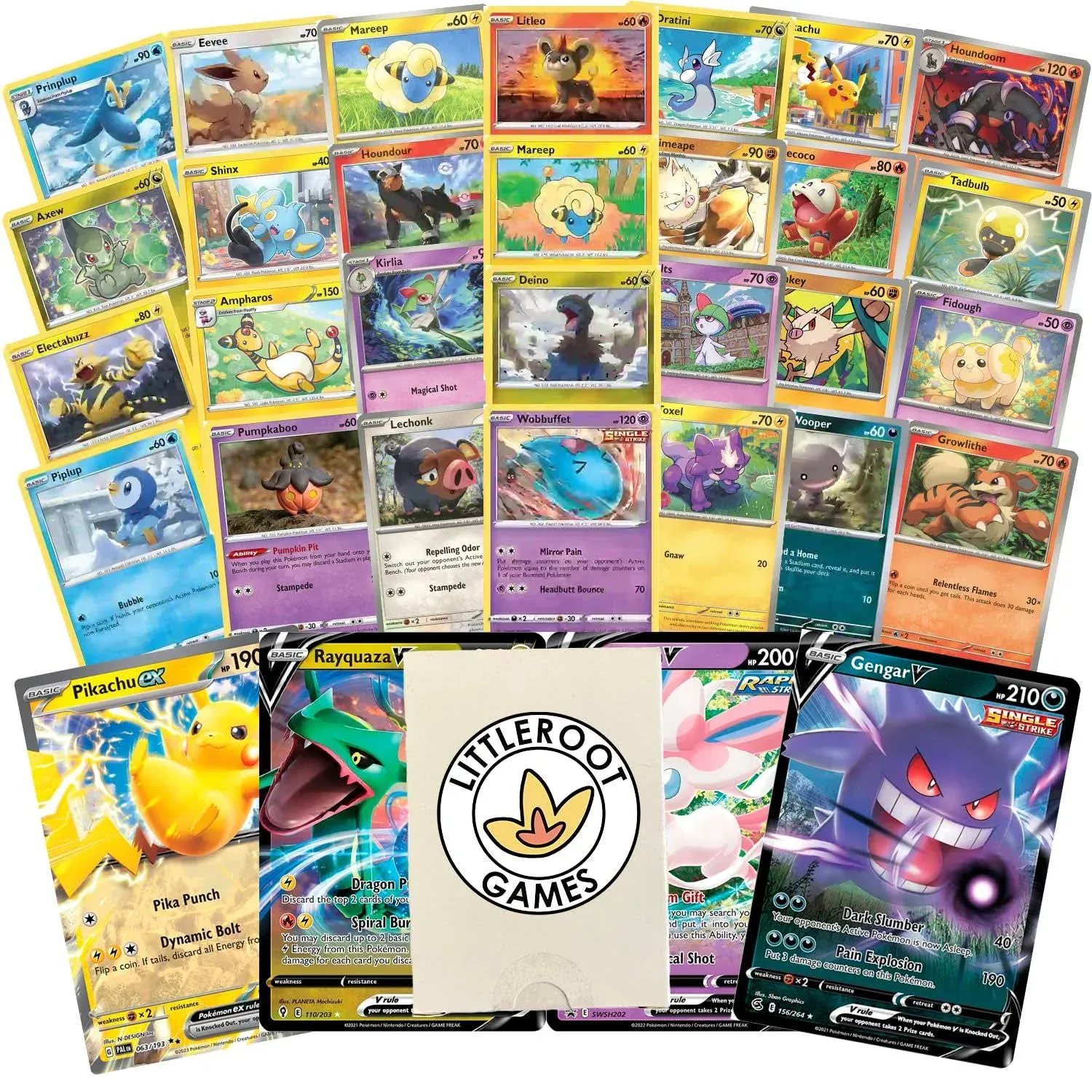 Littleroot Games - Ultra Rare Starter Bundle - 50 Authentic Cards - Trading Cards ...