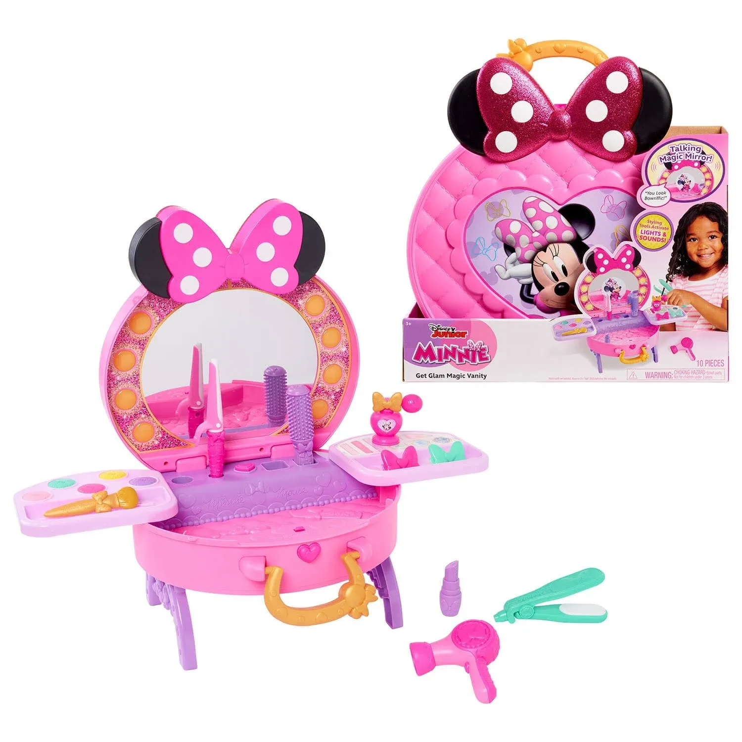 Disney Junior Minnie Mouse Get Glam Magic Table Top  with Lights and Sounds US