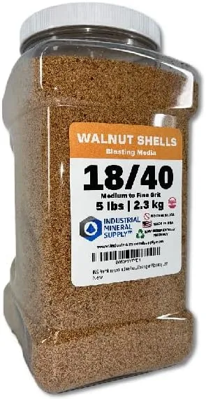 IMS Premium Ground Walnut Shells Grit Size 1840-5 LBS2 3 kg Medium to Fine for ...