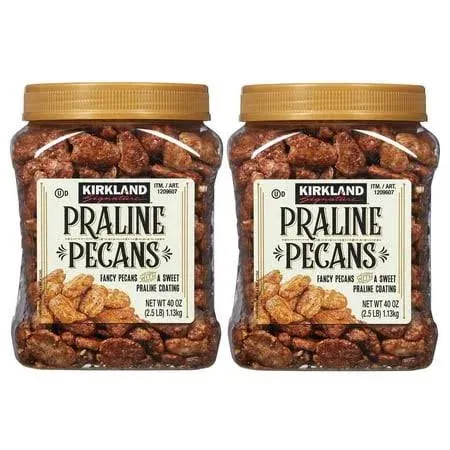 2 Pack | Kirkland Signature Praline Pecans, 40 oz, Size: 2.5 Pound (Pack of 2)