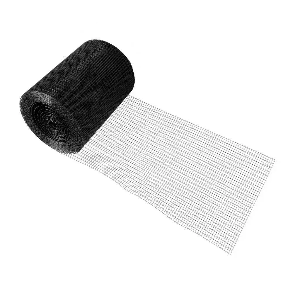 Fencer Wire 16 Gauge Black Vinyl Coated Welded Wire Mesh Size 0.5 inch by 1 inch (4 ft. x 50 ft.)