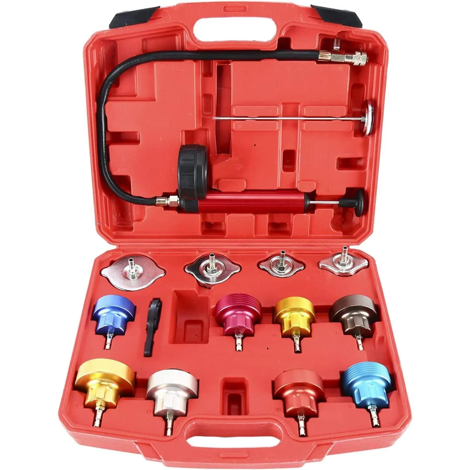 14PC Radiator Cooling System Pressure Tester  Water Tank Leak Adapter  | eBay