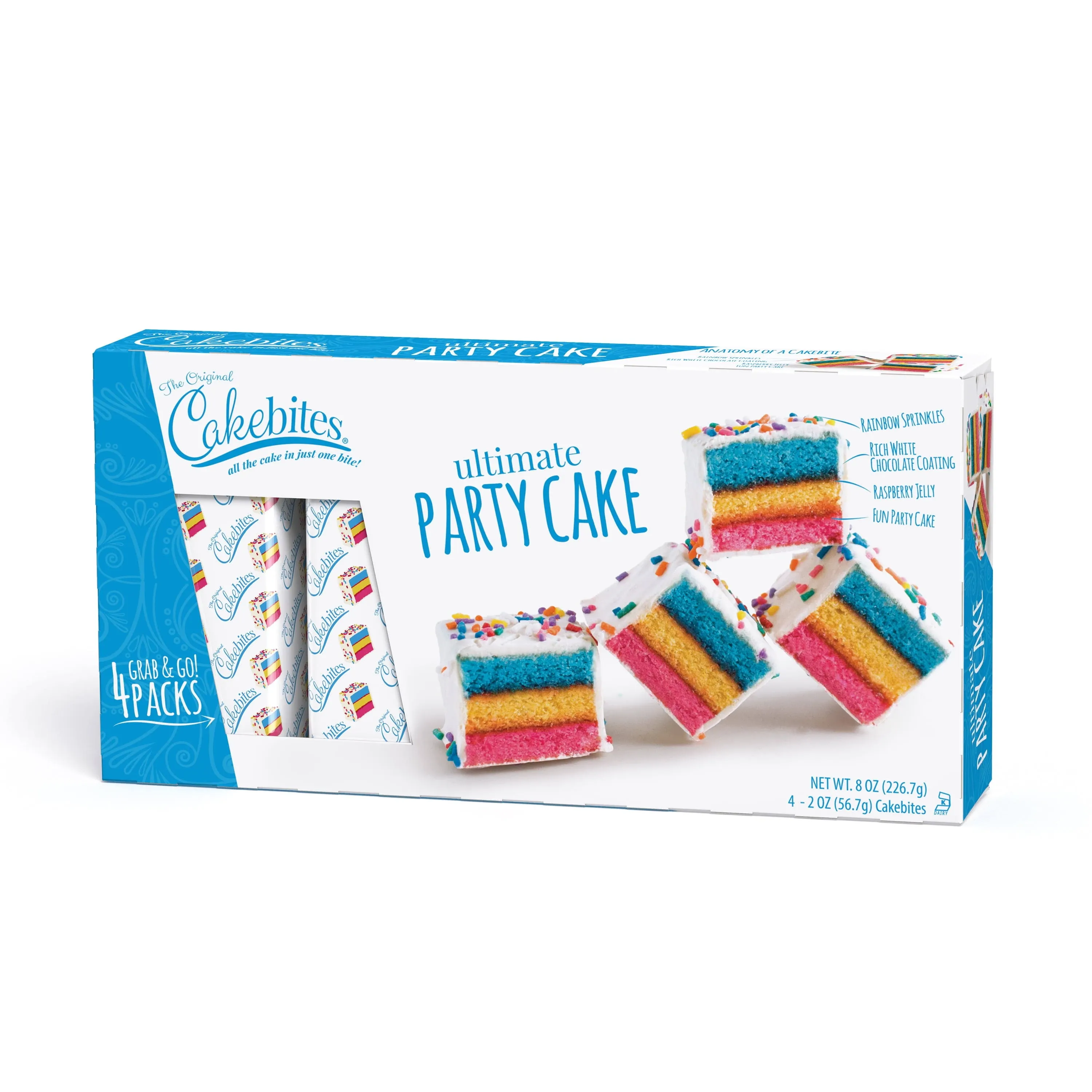 Cakebites Cakebites, Party, Ultimate, 4 Packs - 4 pack, 2 oz cakebites