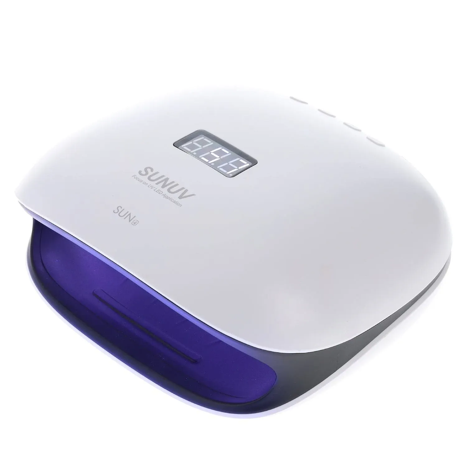 SUNUV 48W UV LED Light Lamp Nail Dryer for Gel-White-With Born Pretty Polish