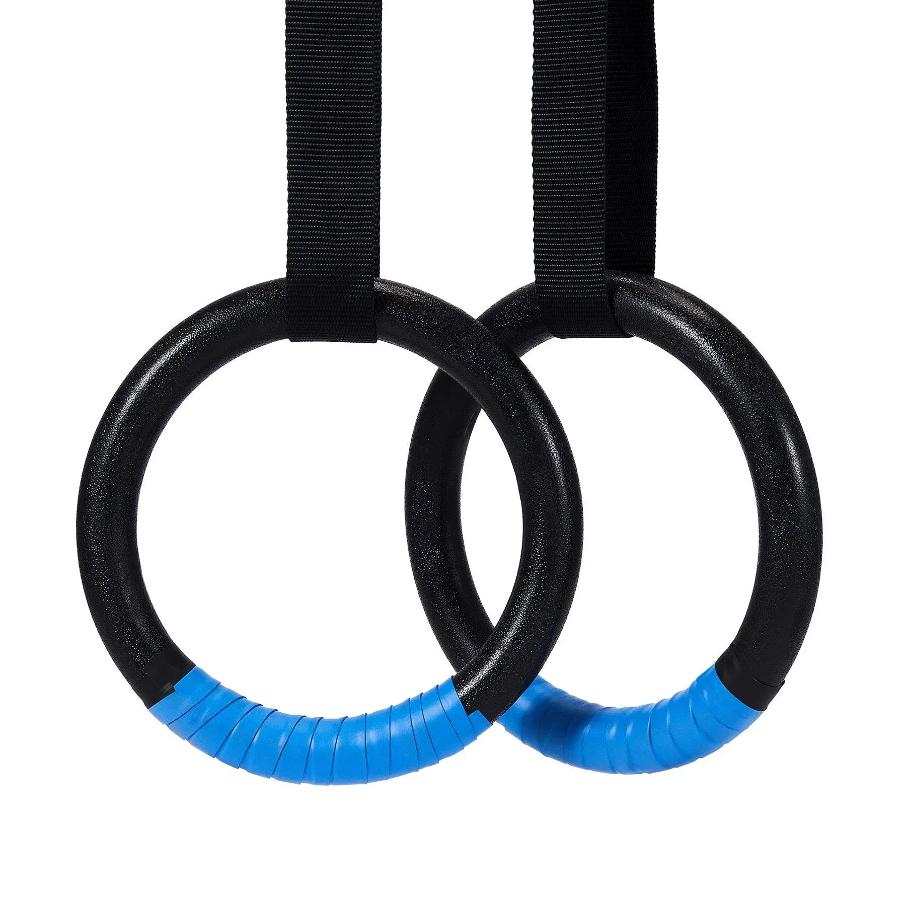 Gymnastic Rings, Exercise Olympic Rings with Adjustable Straps, Steel Buckles, P