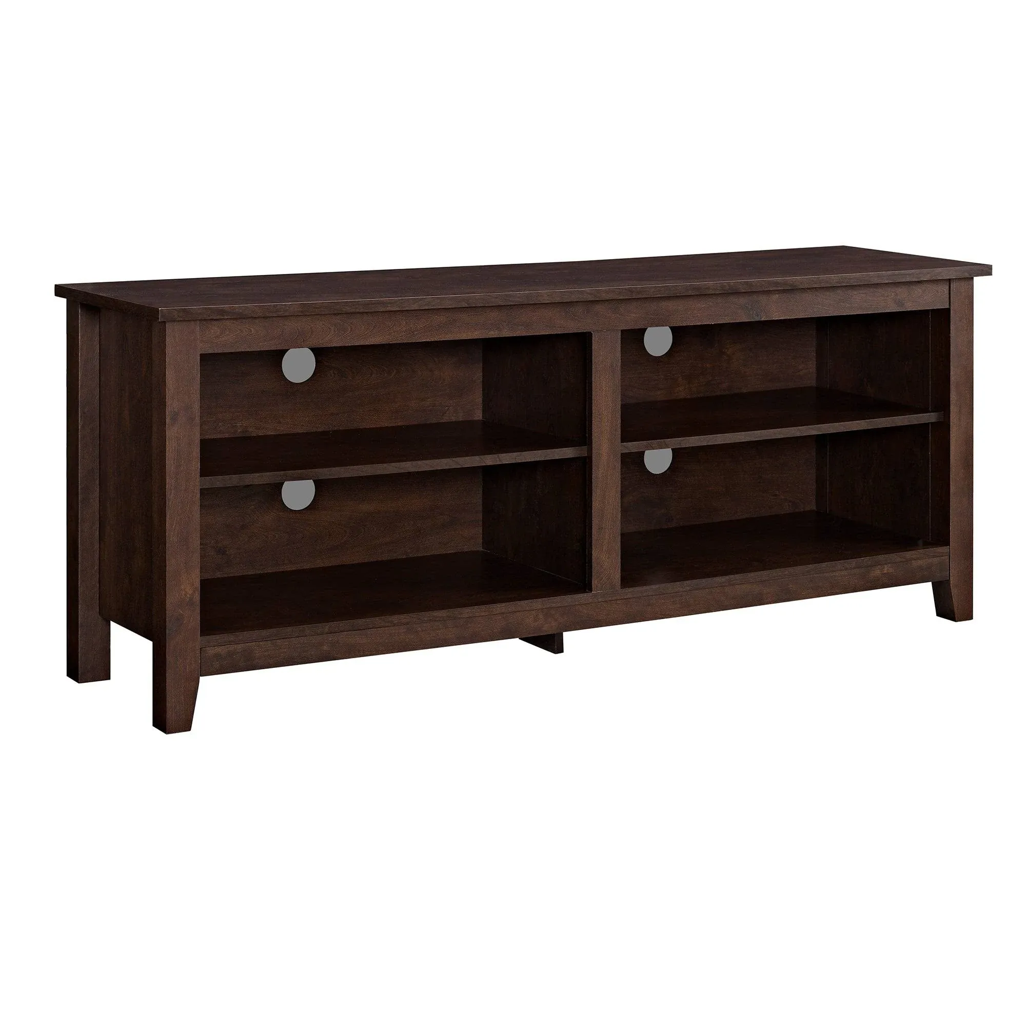 Walker Edison 58" Wood TV Media Stand Storage Console - Traditional Brown