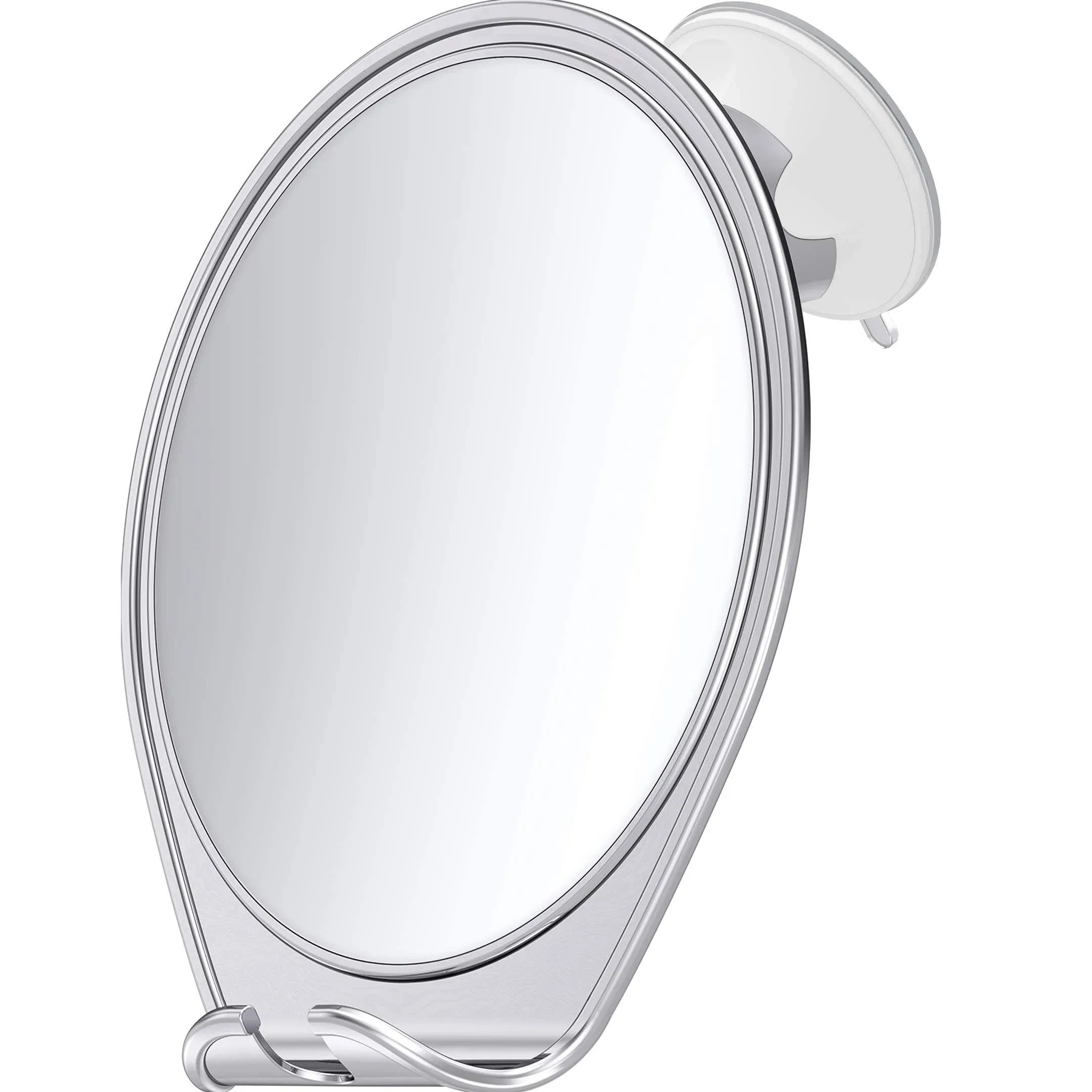 Shower Mirror for Shaving - Fogless, Suction Cup Mount, Compact &amp; Travel Ready