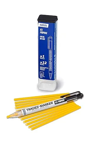 Markal 96131 Trades Marker (1 Holder, 12 Refills), Yellow