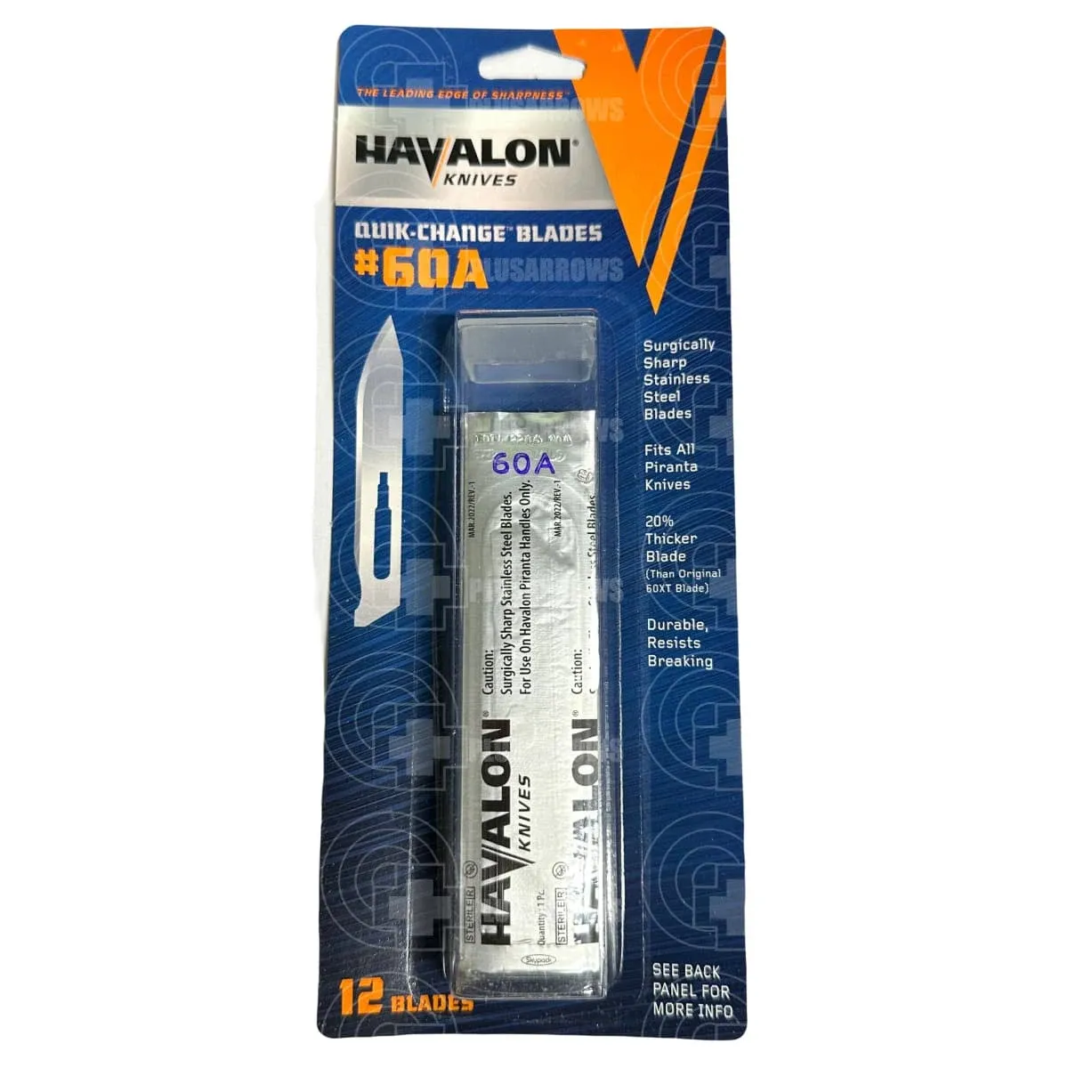 Havalon Piranta #60a Blades 12-pk