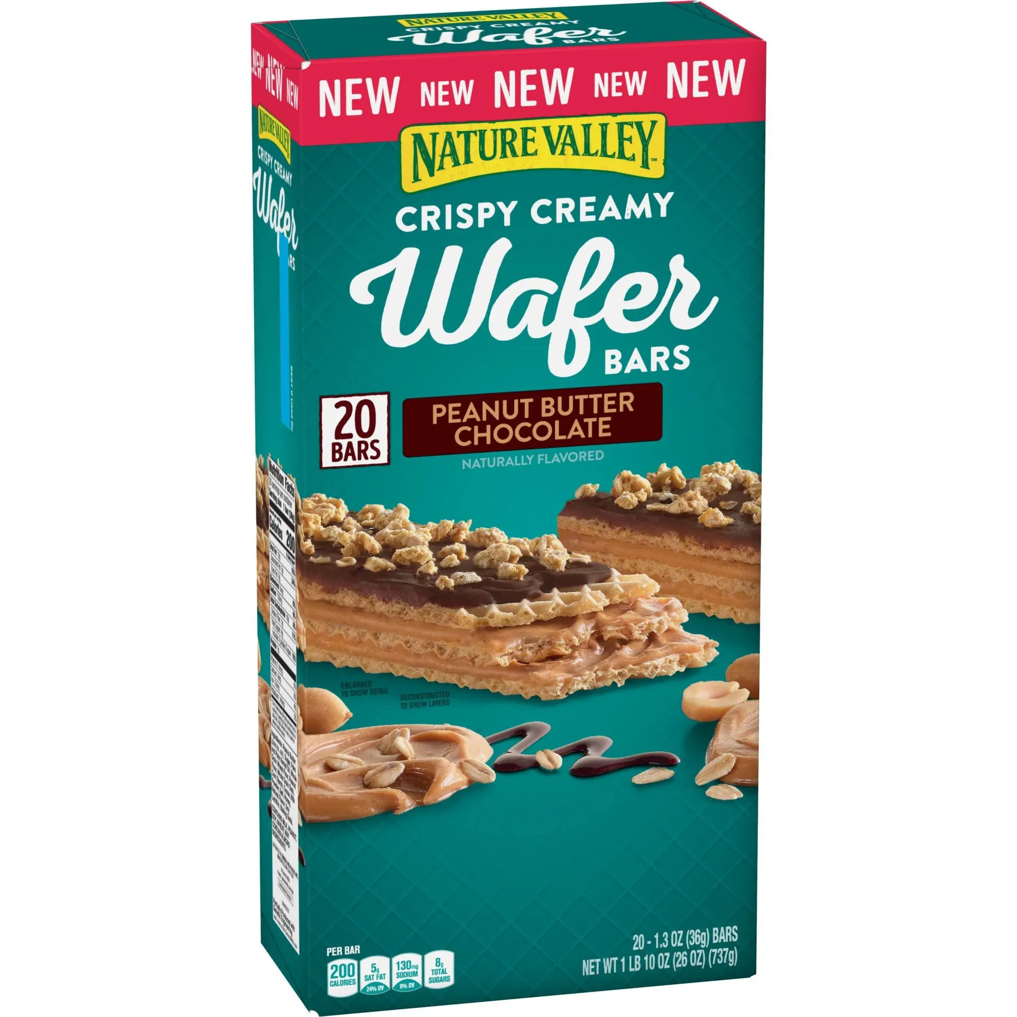 Nature Valley Crispy Creamy Peanut Butter Chocolate Wafer Bars