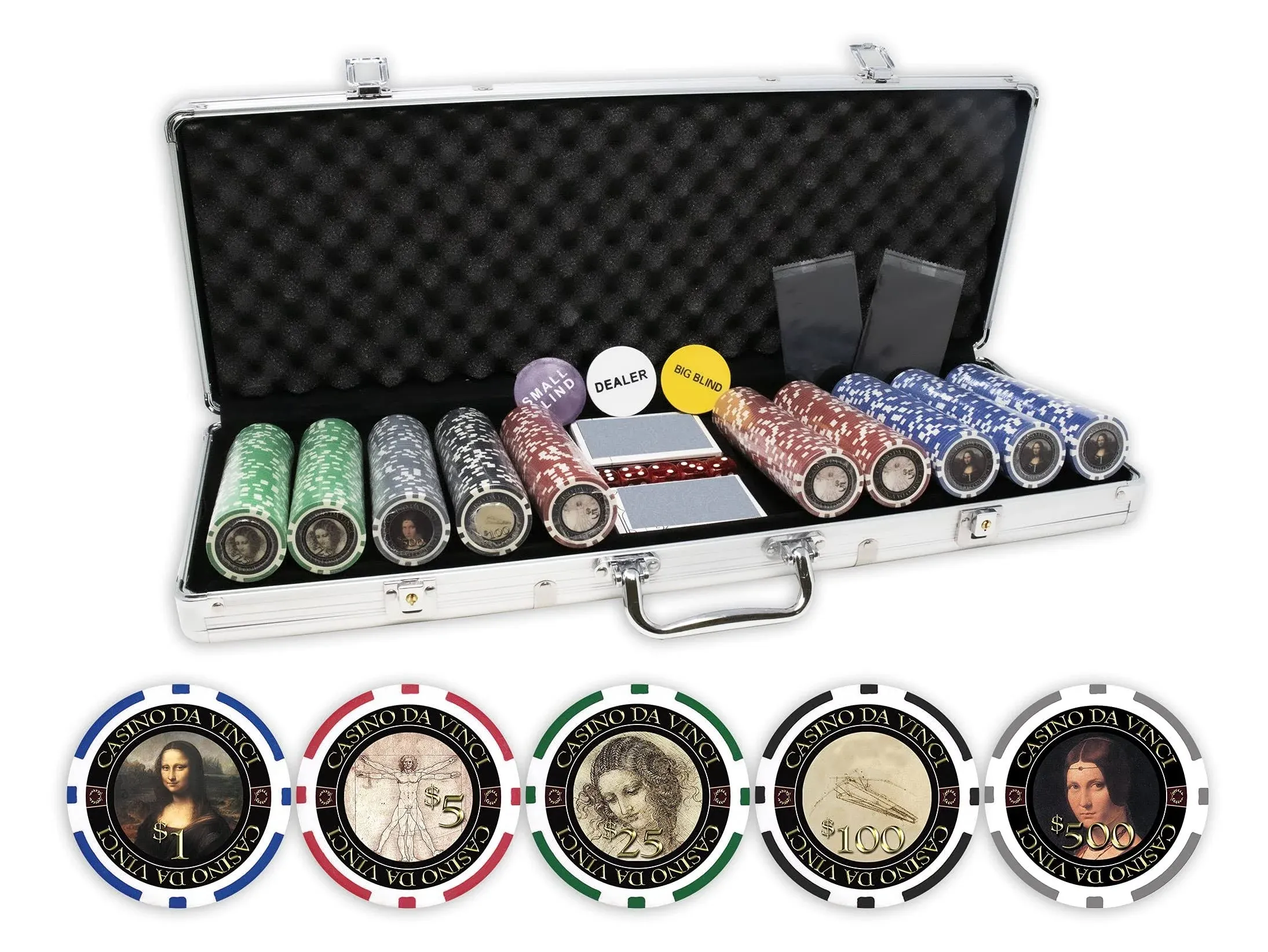 DA VINCI Masterworks Poker Chip Set (500 chips)