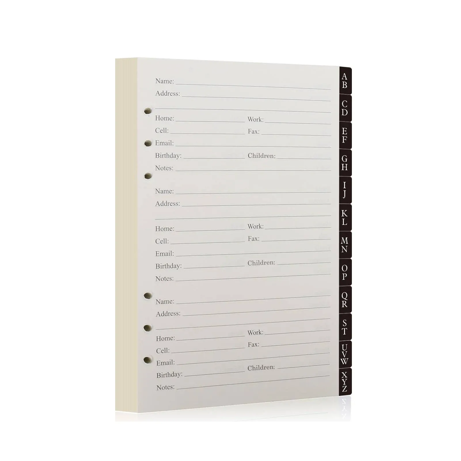 Happyaokeland Address Book Refill Pages (212 Replacement Pages for Addresses ...