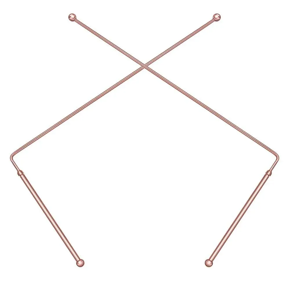 IXGNIJ 99.9% Copper Dowsing Rods - 2pcs Divining Rods - for Ghost Hunting Tools, Divining Water, Treasure, Buried Items Etc