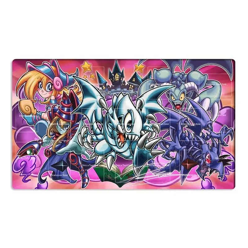 New Playmat Toon Dark Magician Girl TCG CCG Trading Card Game Mat Pad + Free Bag (ZD039-880-A)