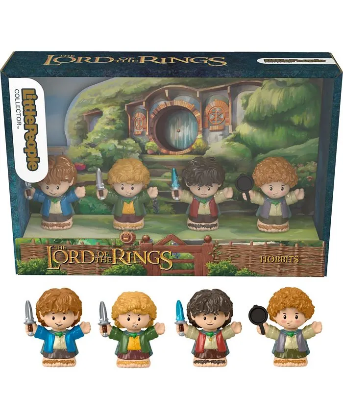 Little People Collector the Lord of the Rings: Hobbits Special Edition Set In A Display Gift Box for Adults & Fans, 4 Figures