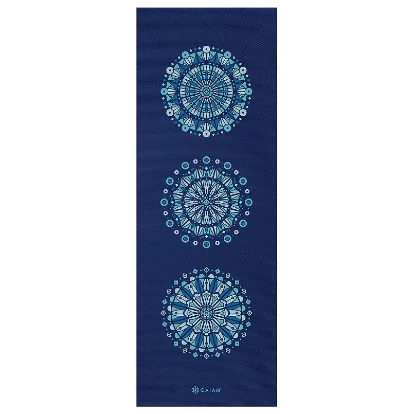 Gaiam 6mm Premium Reversible Yoga Mat - Kaleidoscope Sea