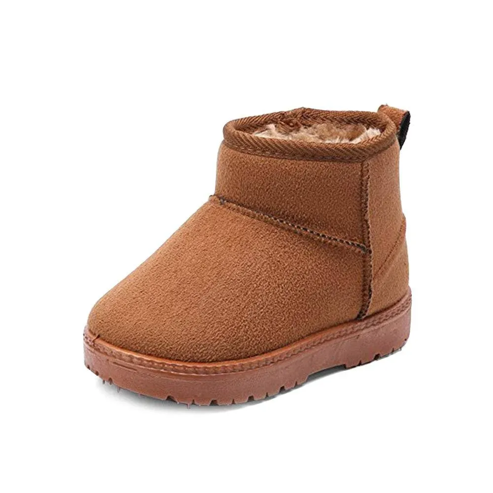 MK MATT KEELY Winter Boots Boys Girls Soft Warm Shoes 6.5 Toddler, Khaki 