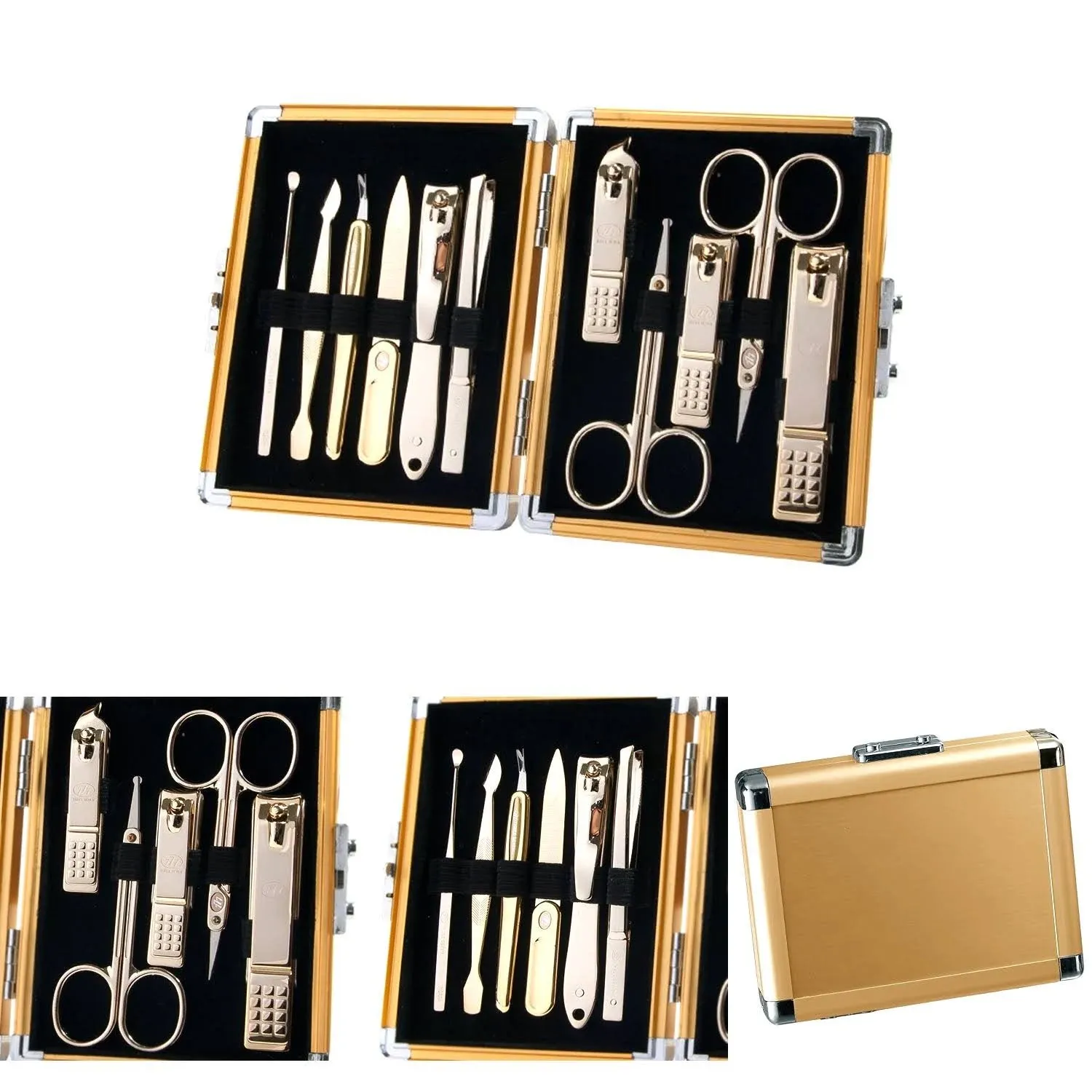 Three Seven 777 Travel Manicure Grooming Kit Nail Clipper Set 11 Pcs Made in Ko