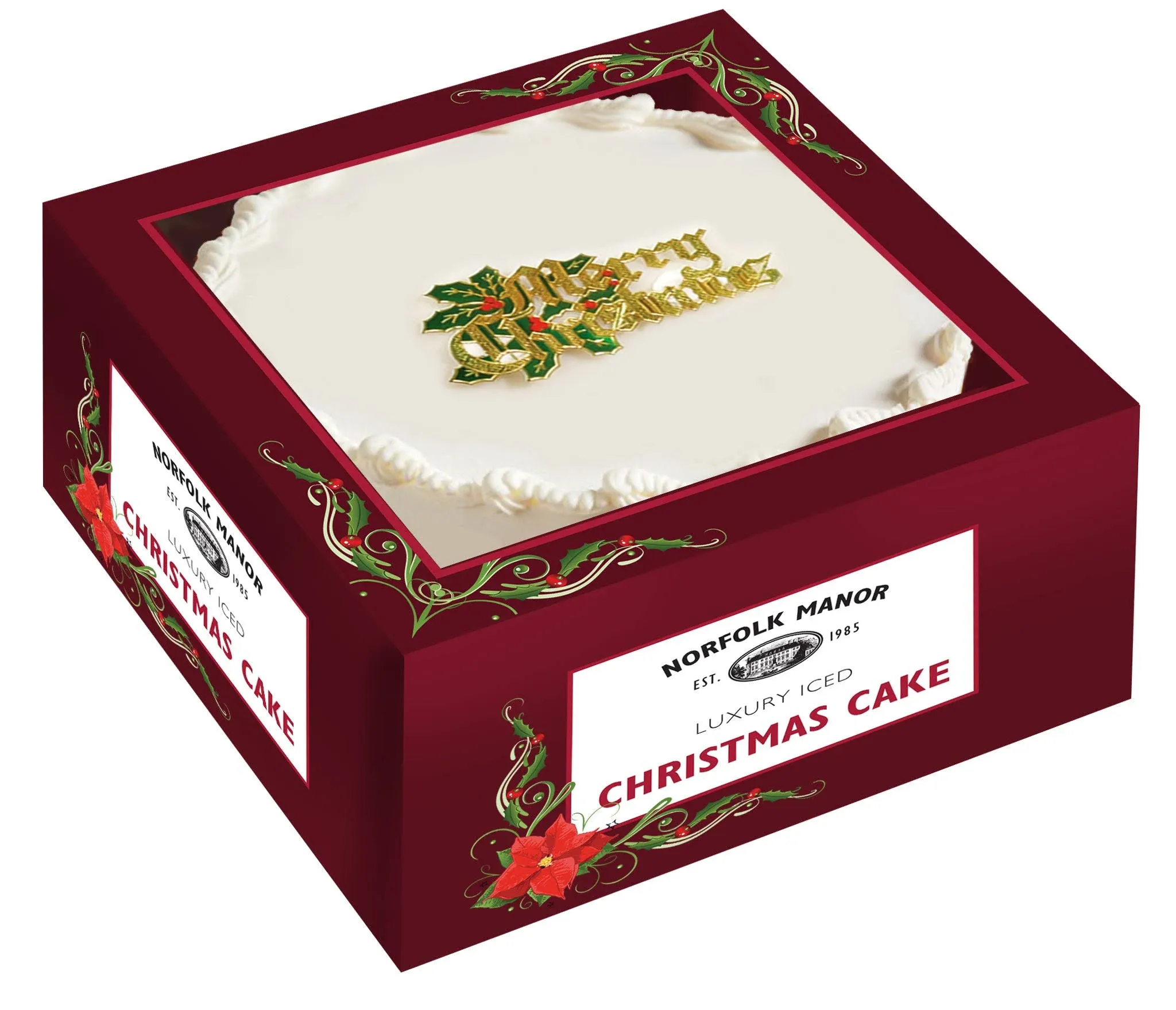 English Christmas Pudding Fruitcake with Hard Marzipan Icing