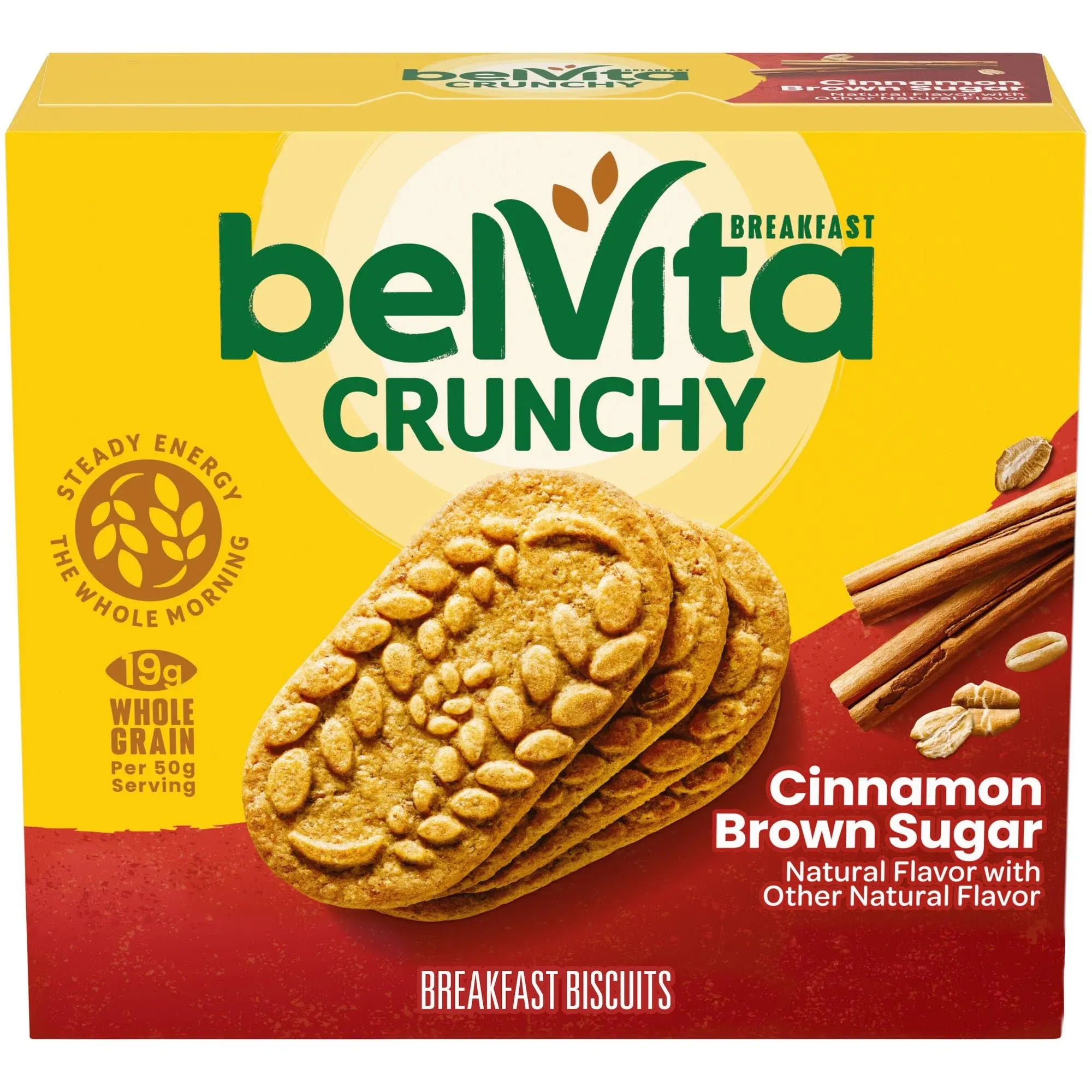 Belvita Breakfast Biscuits, Cinnamon Brown Sugar - 5 pack, 1.76 oz packs